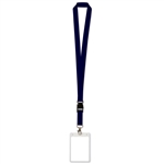 Black Lanyard with Card Holder