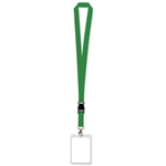 Green Lanyard with Card Holder