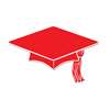 Grad Cap Red Mini Cutouts