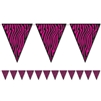 Pink Zebra Banner Decoration