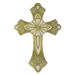 Gold Foil Cross Silhouette