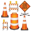 Road Crew Construction Cutouts