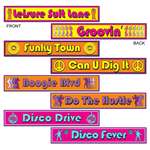 DISCO STREET SIGN CUTOUTS