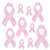 Pink Ribbon Foil Cutouts