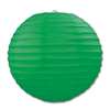 Green Paper Lanterns 3 Pack 9.5 Inches