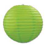 Light Green Paper Lanterns 3 Pack 9.5 Inches