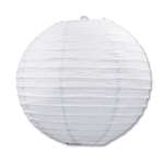 White 9.5 Inch Paper Lanterns - 3 Count