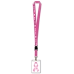 Pink Ribbon Lanyard