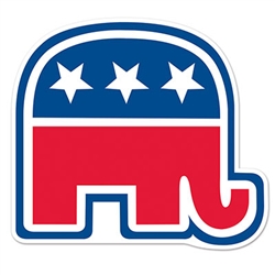 Republican Party Elephant Cutout - 10 1/2"