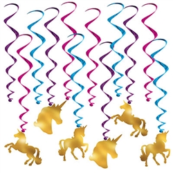 Unicorn Whirls Decorations Value Pack