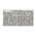 Silver Metallic Foil Table Skirting