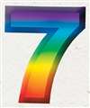 7  3-D NUMBER - MULTI-COLORED