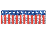 Stars and Stripes Metallic Banner