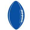 BLUE FOOTBALL CUTOUT