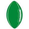 GREEN FOOTBALL CUTOUT