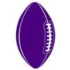 PURPLE FOOTBALL CUTOUT