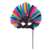 Multicolor Feather Mask with Stick