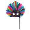 Multicolor Feather Mask with Stick