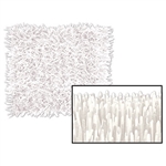 FRINGED TISSUE WHITE MAT 15" X 30"