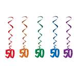 "50" WHIRLS HANGING DECORATION