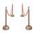 RED ROPE STANCHION SET