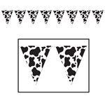 Cow Print plastic banner