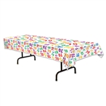 70 Multicolored Plastic Table Cover