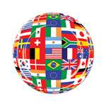 International Flags 9 Inch Plates