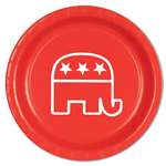 REPUBLICAN RED 9" PLATES