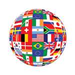 International Flags 7 Inch Plates