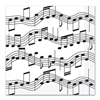 Musical Notes Luncheon Napkins