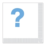 Blue Question Mark Napkins