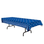 Blue Bandana Printed Table Cover