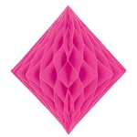 Cerise Paper Tissue Diamond Decoration