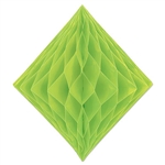 Light Green Paper Tissue Diamond Decoration