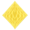 Yellow Paper Tissue Diamond Decoration