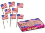 American Flag Picks - 50 count