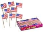 American Flag Picks - 144 Count