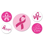 Pink Ribbon Buttons