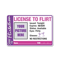 Divorce Party License To Flirt Button