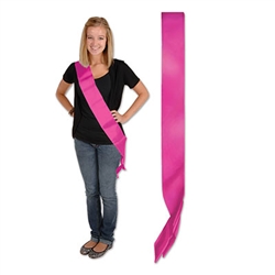 Cerise Satin Sash