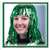 GREEN TINSEL WIG