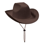 Brown Felt Cowboy Hat