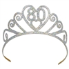 Glittered Metal "80" Tiara 