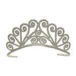 SILVER GLITTERED TIARA