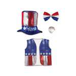 Uncle Sam Sequined Costume Kit