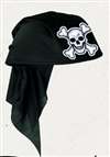 PIRATE SCARF HAT - BLACK