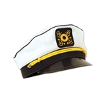 ADULT WHITE YACHT CAP