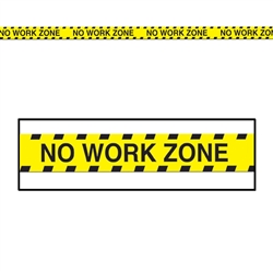 No Work Zone Caution Tape