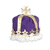 ROYAL KING'S CROWN - (PURPLE) - VELVET TEXTURED VELOUR